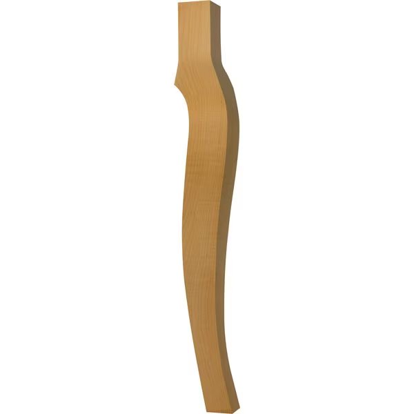 29 x 3 1/2 Cabriole Dining Table Leg in Alder, Osborne Wood Products, Mfr#: 1190A